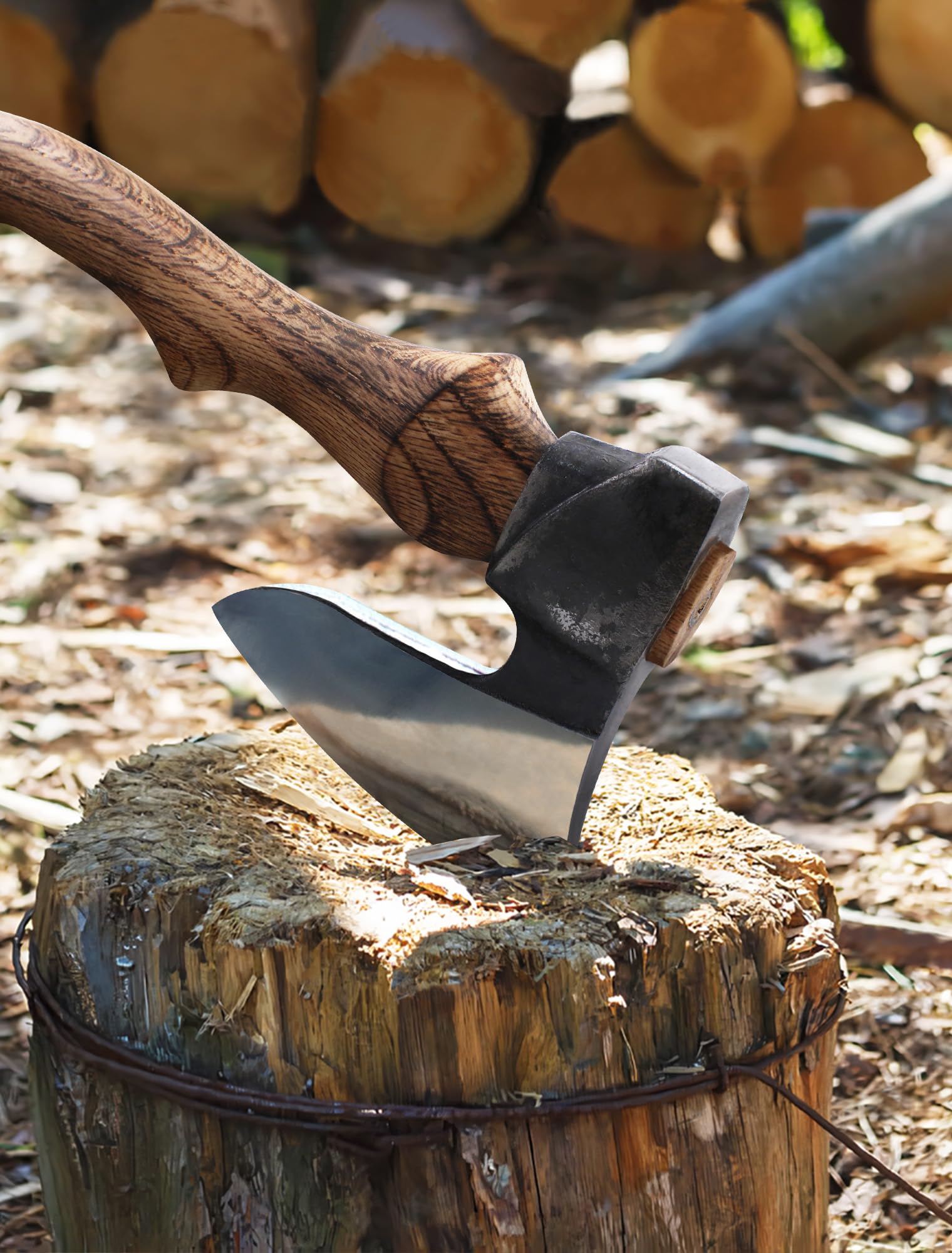 Amazon | キャンピングハチェット – 彫刻斧 鞘付き 分割斧